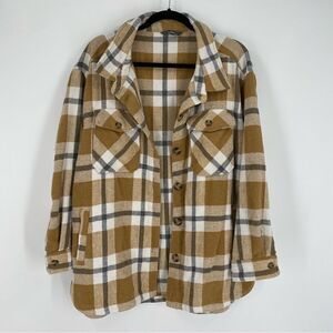 Member’s Mark Men’s Plaid Shacket size XXL Tan